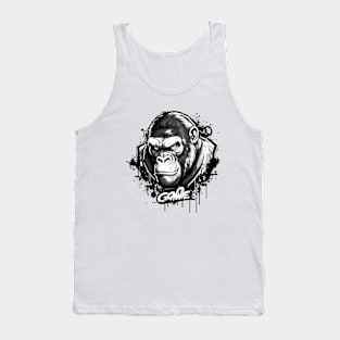 Graffiti Paint Gorilla Ape Creative Tank Top